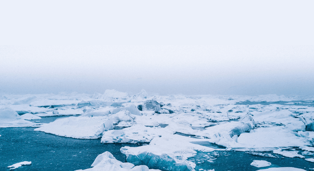 Picture of ice and water