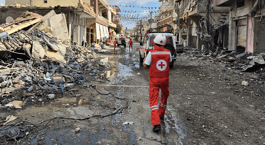 Red Cross worker Red Cross worker