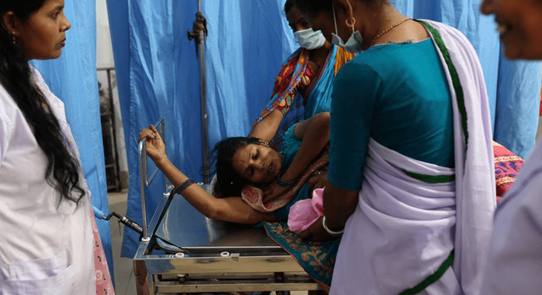 Nurse at health care center in India